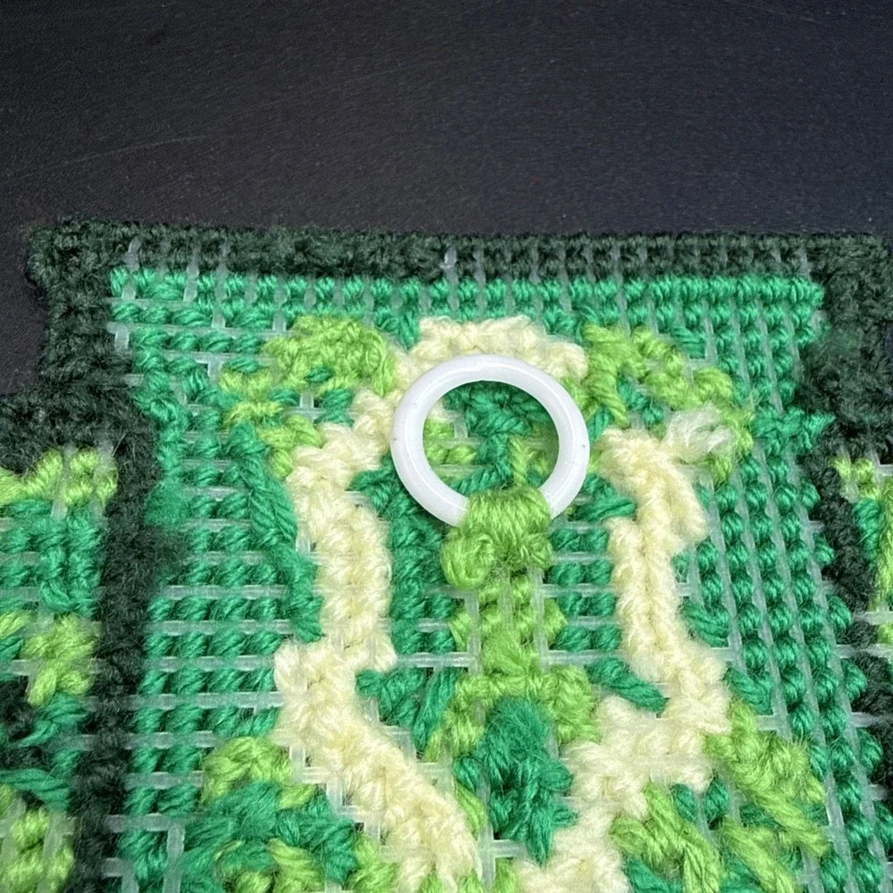 CELTIC‎ CROSS Wall Hanging plastic canvas COMPLETE 12